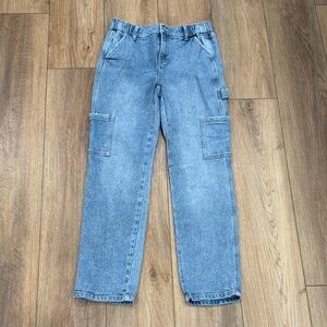 Happily Grey Denim Cargo Jeans | size 1/25